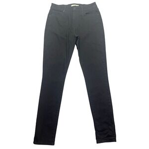 Levi's 721 Premium High Rise Skinny‎ Jeans Black Denim W33 Fits 30" Chore Grunge